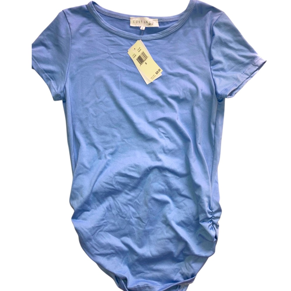 Cest la vie Sky Blue Short-Sleeve Tee